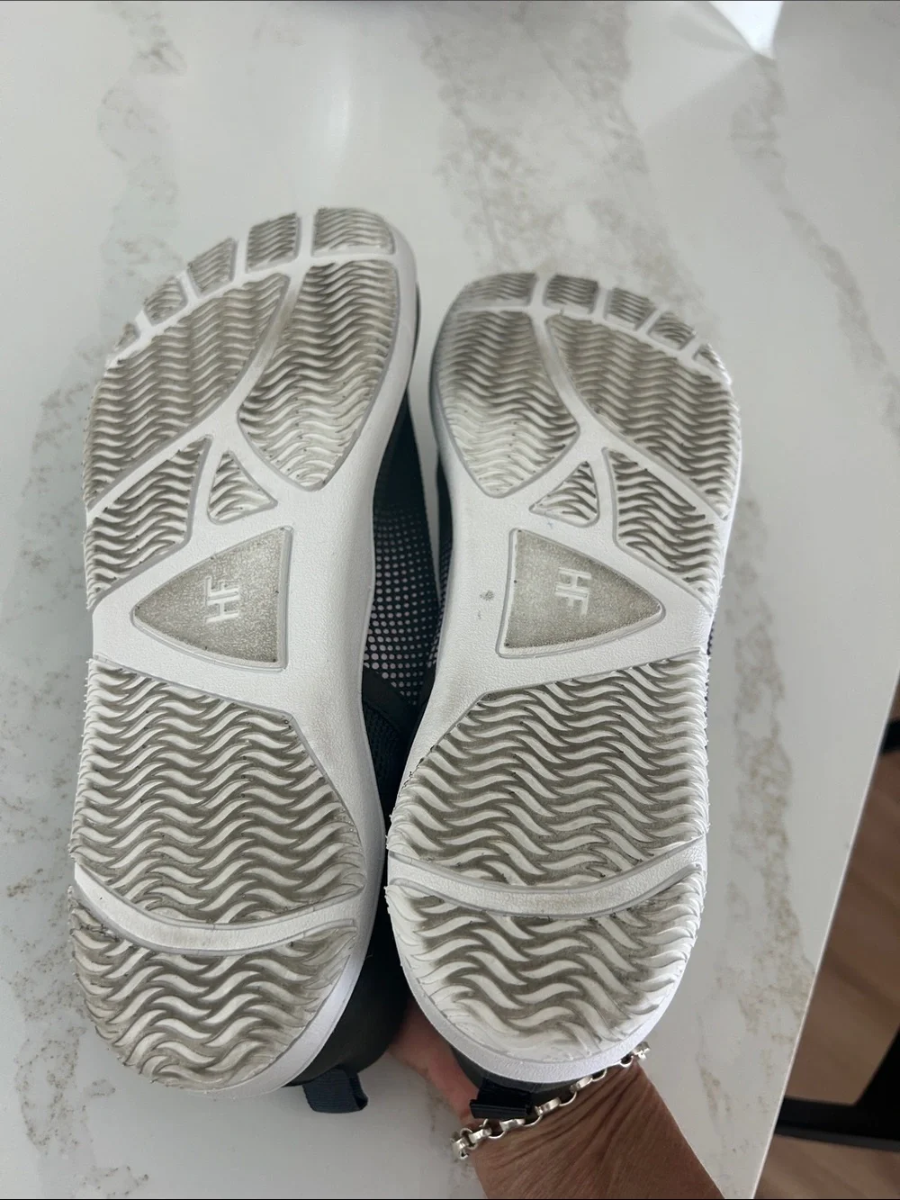 Hike Footwear Mesh Athletic/Hiking Sneakers with Subtle Pink Accents-Like New